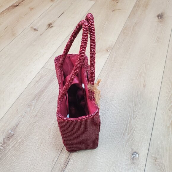 New Release Rare From India to You Red Bow Beaded Bag Viral TikTok Party Holiday - Picture 12 of 16